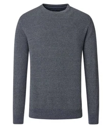 CASAMODA Strickpullover Dunkelblau/Dunkelgrau/Grau