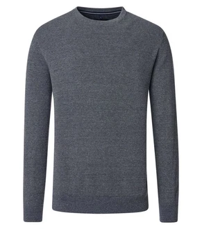 CASAMODA Strickpullover Dunkelblau/Dunkelgrau/Grau