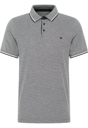 MUSTANG Kurzarmshirt Style Palco Grau/Hellgrau/Dunkelgrau