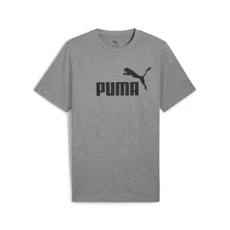 PUMA T-Shirt Essentials No. 1 Logo Herren Dunkelgrau/Grau/Lila PUMA T-Shirt Essentials No. 1 Logo Herren Dunkelgrau/Grau/Lila