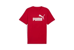 PUMA T-Shirt Essentials No. 1 Logo Herren Rot/Dunkelrot