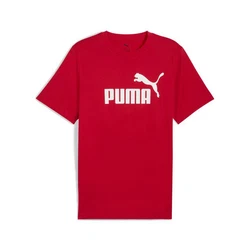 PUMA T-Shirt Essentials No. 1 Logo Herren Rot/Dunkelrot
