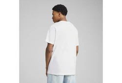 PUMA T-Shirt Essentials No. 1 Logo Herren Weiß/Lila/Creme