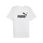 PUMA T-Shirt Essentials No. 1 Logo Herren Weiß/Lila/Creme