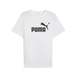 PUMA T-Shirt Essentials No. 1 Logo Herren Weiß/Lila/Creme