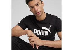 PUMA T-Shirt Essentials No. 1 Logo Herren Lila/Schwarz