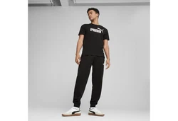 PUMA T-Shirt Essentials No. 1 Logo Herren Lila/Schwarz