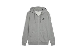 PUMA Sweatjacke Essentials No. 1 Logo Kapuzenjacke Hellgrau/Grau/Dunkelgrau