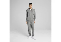 PUMA Sweatjacke Essentials No. 1 Logo Kapuzenjacke Hellgrau/Grau/Dunkelgrau
