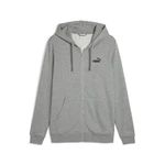 PUMA Sweatjacke Essentials No. 1 Logo Kapuzenjacke Hellgrau/Grau/Dunkelgrau