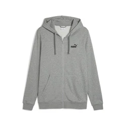 PUMA Sweatjacke Essentials No. 1 Logo Kapuzenjacke Hellgrau/Grau/Dunkelgrau