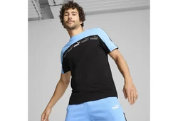 PUMA T-Shirt Around The Block Blau/Schwarz/Hellblau