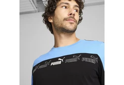 PUMA T-Shirt Around The Block Blau/Schwarz/Hellblau