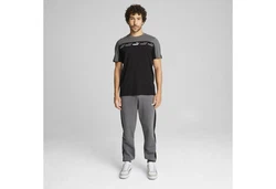 PUMA T-Shirt Around The Block Grau/Dunkelgrau/Schwarz