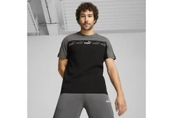 PUMA T-Shirt Around The Block Grau/Dunkelgrau/Schwarz