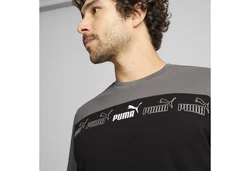 PUMA T-Shirt Around The Block Grau/Dunkelgrau/Schwarz