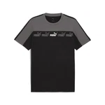 PUMA T-Shirt Around The Block Grau/Dunkelgrau/Schwarz