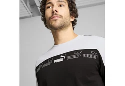 PUMA T-Shirt Around The Block Schwarz/Weiß