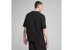 PUMA T-Shirt WARDROBE ESS Boxy Herren Schwarz