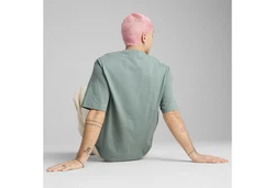 PUMA T-Shirt WARDROBE ESS Boxy Herren Grün/Dunkelgrün/Hellgrün