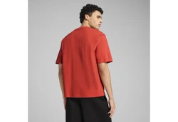 PUMA T-Shirt WARDROBE ESS Boxy Herren Rot/Orange