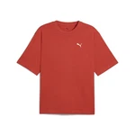 PUMA T-Shirt WARDROBE ESS Boxy Herren Rot/Orange