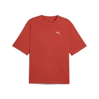 PUMA T-Shirt WARDROBE ESS Boxy Herren Rot/Orange