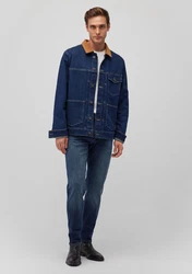 Mavi Straight Jeans LONDON Dunkelblau/Blau/Creme