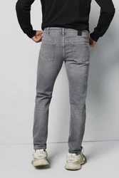 MEYER 5-Pocket-Jeans M5 Slim Grau/Hellgrau/Dunkelgrau