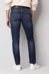 MEYER 5-Pocket-Jeans M5 Slim Five Pocket Blau/Dunkelblau/Lila