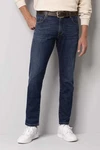MEYER 5-Pocket-Jeans M5 Slim Five Pocket Blau/Dunkelblau/Lila