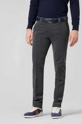 MEYER Chinos Roma Stretch-Dehnbund Dunkelblau/Dunkelgrau/Grau