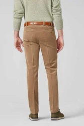 MEYER Chinos Roma Stretch-Dehnbund Khaki/Braun/Beige