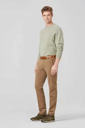 MEYER Chinos Roma Stretch-Dehnbund Khaki/Braun/Beige