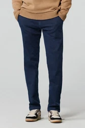 MEYER Chinos 5-Pocket-Jeans BONN Dunkelblau/Hellblau