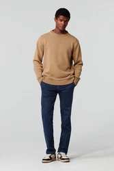 MEYER Chinos 5-Pocket-Jeans BONN Dunkelblau/Hellblau