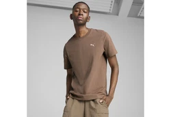 PUMA T-Shirt WARDROBE ESS Herren Khaki/Braun/Grau