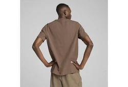 PUMA T-Shirt WARDROBE ESS Herren Khaki/Braun/Grau