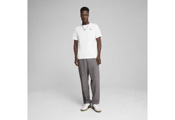 PUMA T-Shirt WARDROBE ESS Herren Weiß/Grau