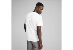 PUMA T-Shirt WARDROBE ESS Herren Weiß/Grau