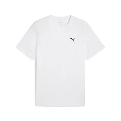 PUMA T-Shirt WARDROBE ESS Herren Weiß/Grau