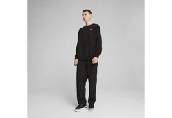 PUMA Sweatshirt WARDROBE ESS Relaxed Rundhalsshirt Schwarz