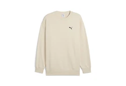 PUMA Sweatshirt WARDROBE ESS Relaxed Rundhalsshirt Khaki/Beige