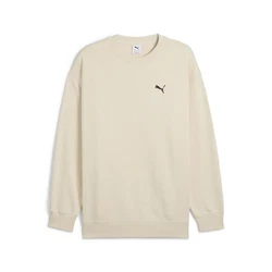 PUMA Sweatshirt WARDROBE ESS Relaxed Rundhalsshirt Khaki/Beige