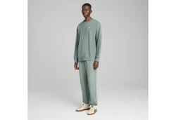 PUMA Sweatshirt WARDROBE ESS Relaxed Rundhalsshirt Grün/Hellgrün/Dunkelgrün