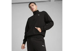PUMA Sweatshirt WARDROBE ESS Relaxed Rundhalsshirt Schwarz/Braun
