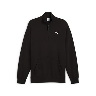 PUMA Sweatshirt WARDROBE ESS Relaxed Rundhalsshirt Schwarz/Braun