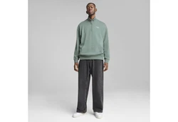 PUMA Sweatshirt WARDROBE ESS Relaxed Rundhalsshirt Grün/Hellgrün