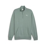 PUMA Sweatshirt WARDROBE ESS Relaxed Rundhalsshirt Grün/Hellgrün