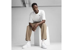 PUMA T-Shirt WARDROBE ESS Oversized T-Shirt Herren Weiß